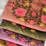 Unstitched silk salwar Suit for Women