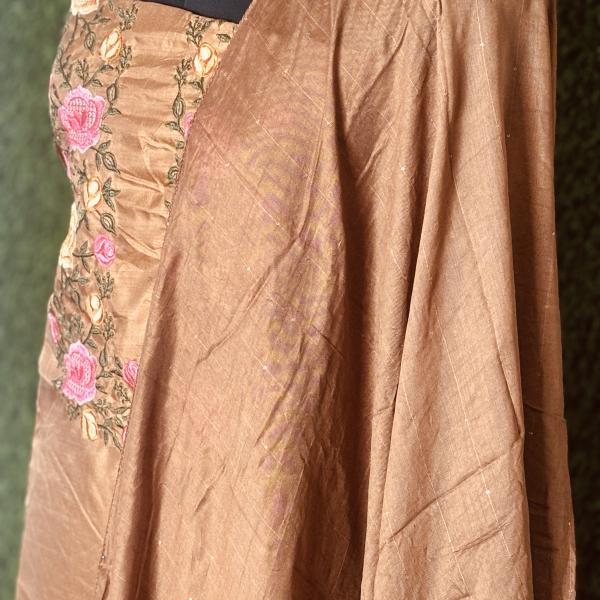 Unstitched silk salwar Suit for Women