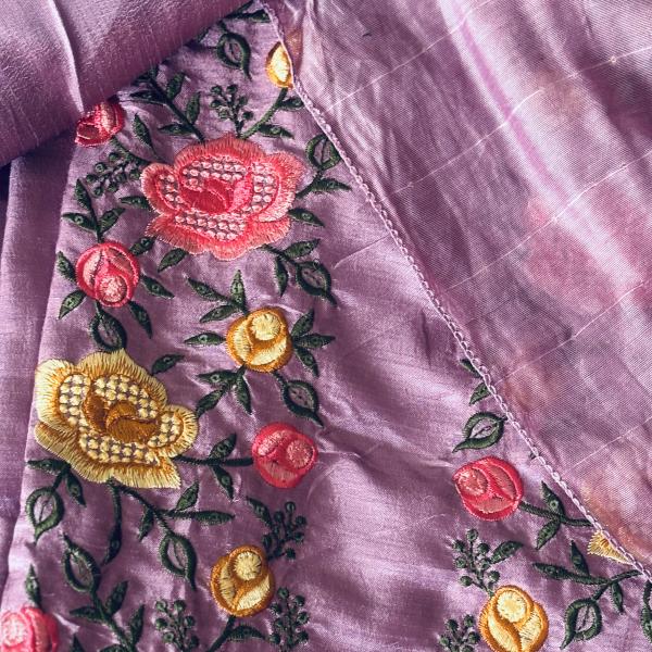 Unstitched silk salwar Suit for Women