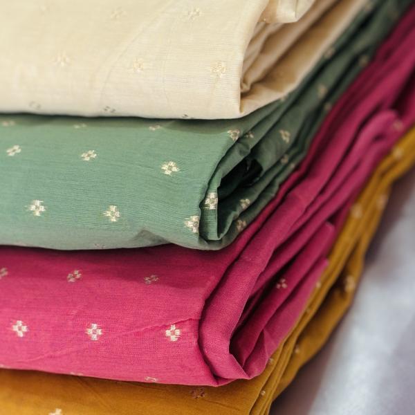 Semi silk Unstitched Churidar Material