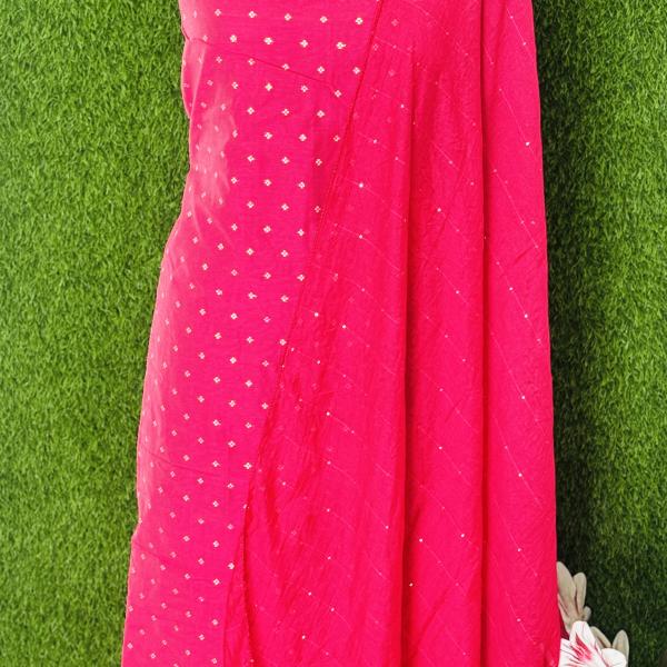 Semi silk Unstitched Churidar Material