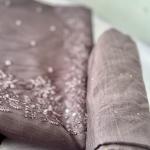 Unstitched churidar silk material