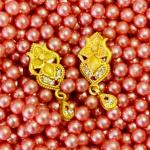 Gold plated fancy earrings for women