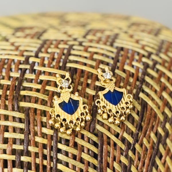 Gold Plate traditional Palakka jhumka earrings for women