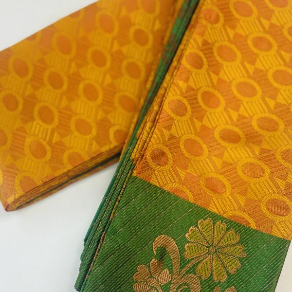 Pure Soft Silk saree with Rich borders and attached blouse piece