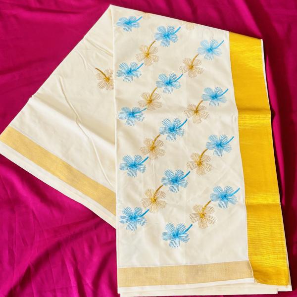 Kerala Traditional Kasavu Saree