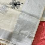 Kerala festival kasavu saree