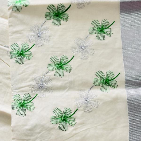 Kerala festival kasavu saree